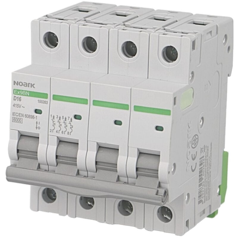 foto del prodotto noark disjoncteur tetrapolaire modulaire 10a courbe d ex9bn