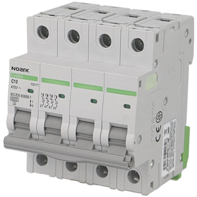 foto del prodotto noark disjoncteur tetrapolaire modulaire 40a courbe c ex9bn