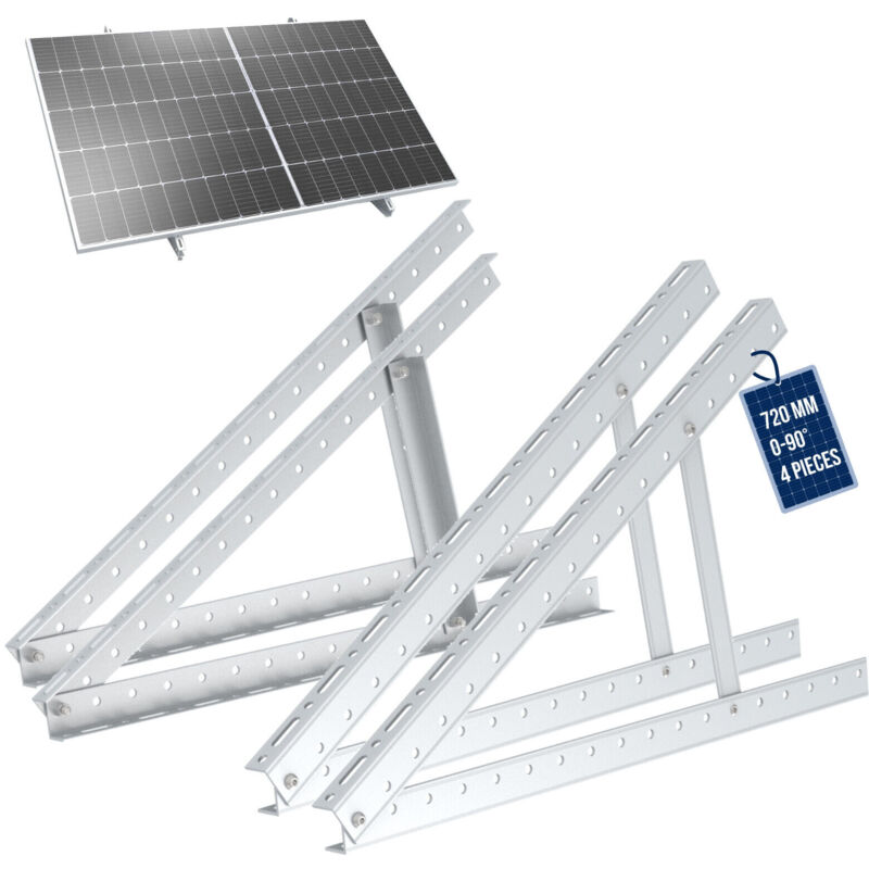 foto del prodotto noasol supporto per pannello solare altezza fino a 72 cm tetto a terrazza