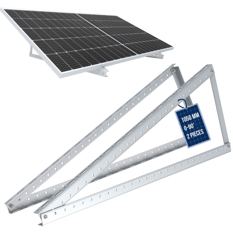 foto del prodotto noasol supporto per pannello solare altezza fino a 72 cm tetto a terrazza