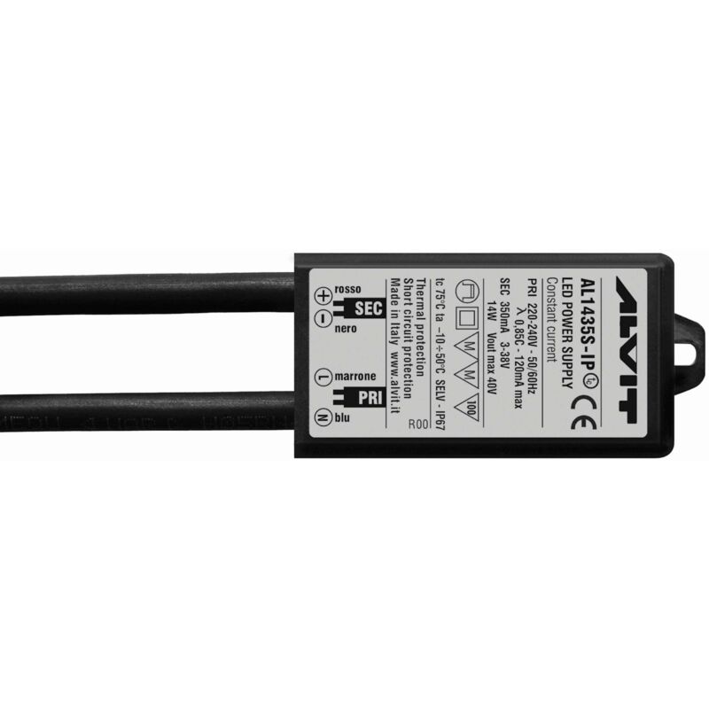 foto del prodotto nobile illuminazione - alimentatore per led 14w 700ma nero - 5723