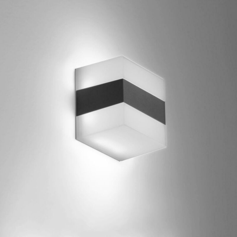 foto del prodotto nobile illuminazione applique ice 5w 4k ip65 220 240v op antracite ic10 4k a