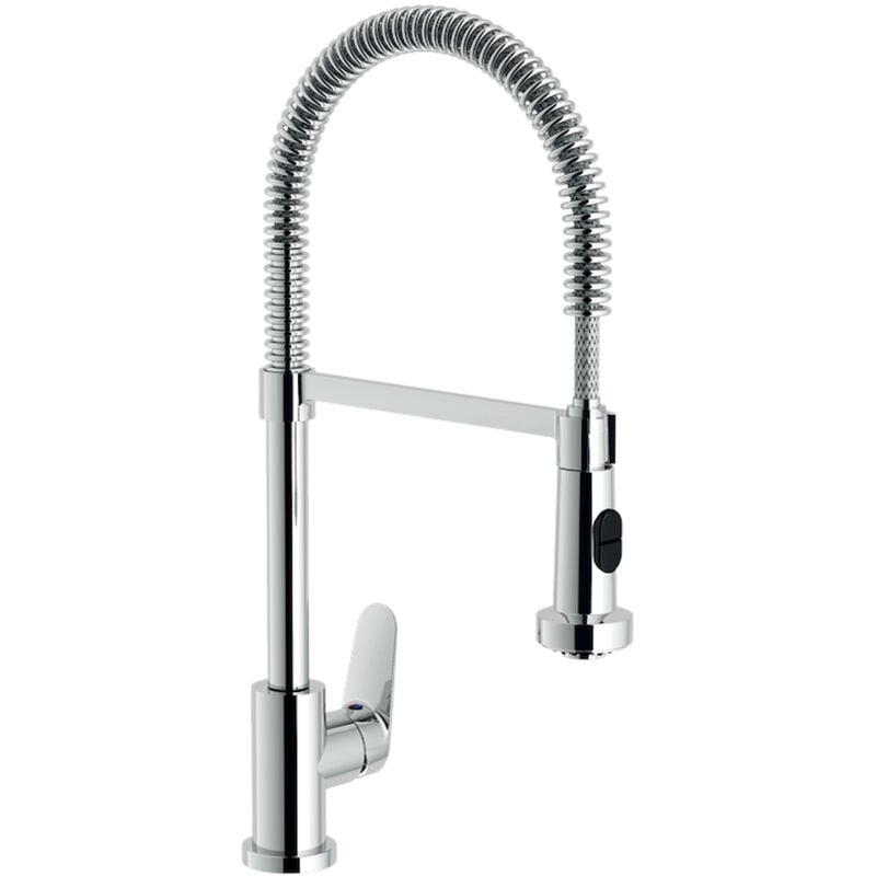 foto del prodotto nobili blues bs101300 3cr rubinetto cucina tradizionale con bocca girevole codice prod bs101300 3cr