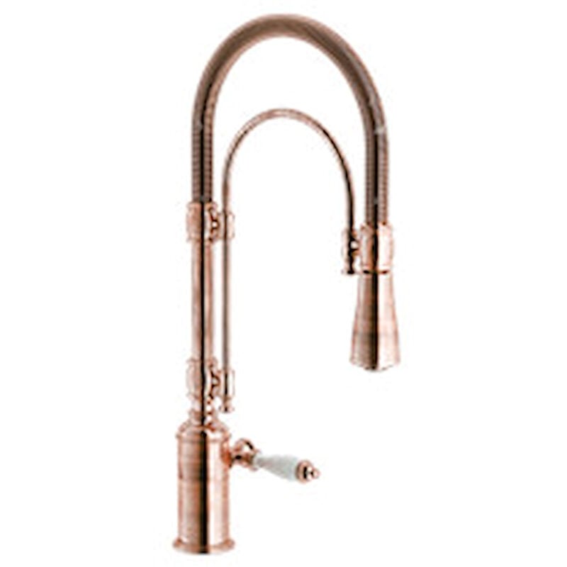foto del prodotto nobili charlie rubinetto cucina con doccia estraibile con bocca girevole codice prod ch75300ra