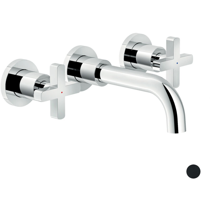 foto del prodotto nobili lira rubinetto lavabo a parete codice prod lr116298bm