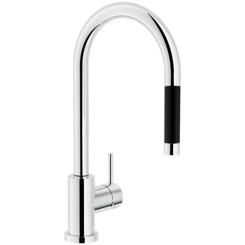 foto del prodotto nobili live lv00137 1 miscelatore lavello doccetta estraibile 1gett cromato codice prod lv00137 1cr