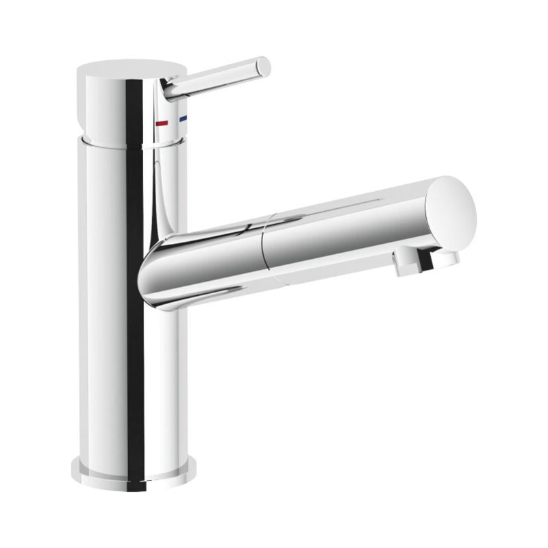 foto del prodotto nobili miscelatore lavabo con doccetta estraibile serie live lv00118 40cr cromato ottone