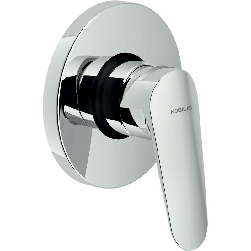 foto del prodotto nobili - miscelatore monocomando doccia incasso 106 mm in ottone cromato blues