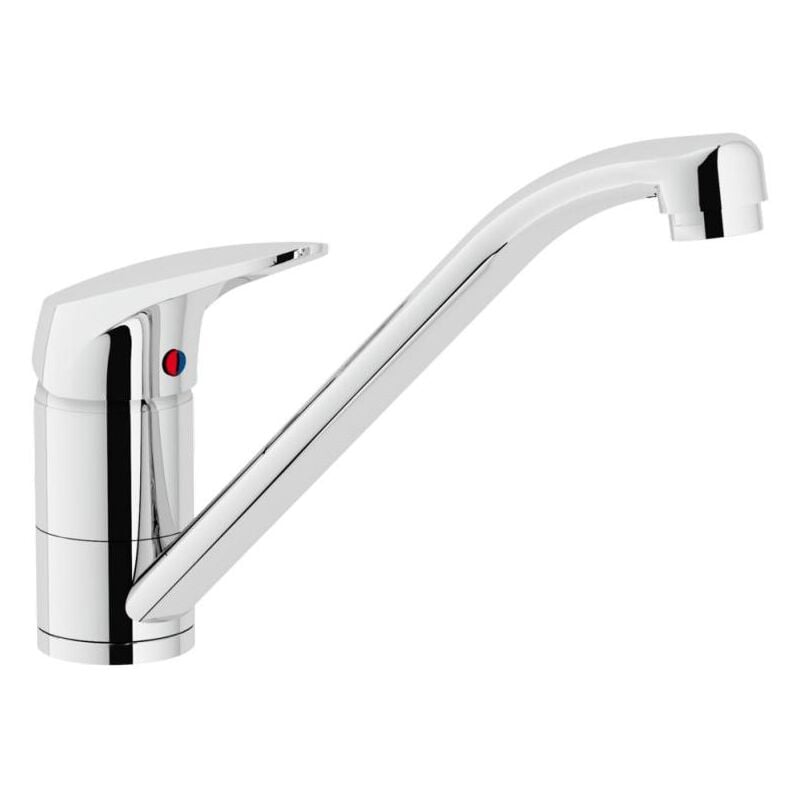 foto del prodotto nobili miscelatore monocomando per lavello 155x225 mm in ottone cromato hera
