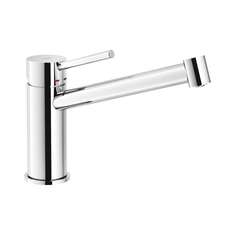 foto del prodotto nobili miscelatore per lavello monocomando serie snow sn00113 25cr cromato ottone