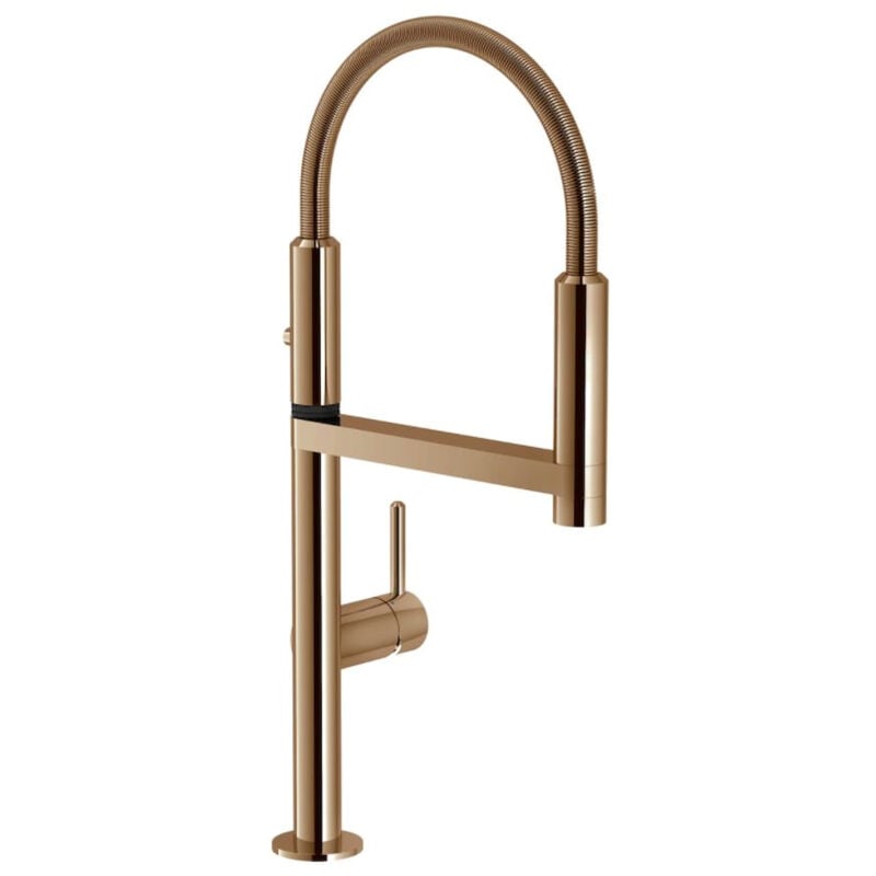 foto del prodotto nobili move miscelatore lavello bocca girevole red canyon pvd codice prod mv92300 50rcp