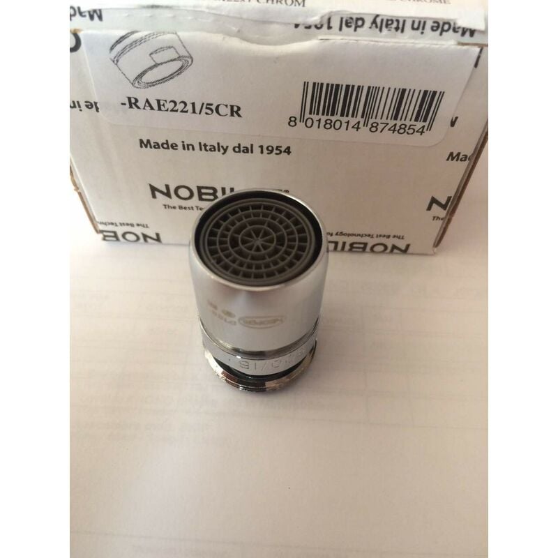 foto del prodotto nobili rompigetto con snodo ricambio plus rae221 5cr aeratore