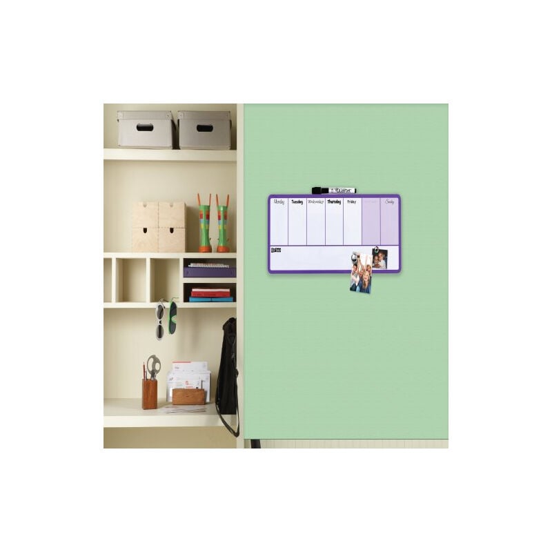 foto del prodotto nobo rexel agenda settimanale magnetica viola 140 x 360 mm 