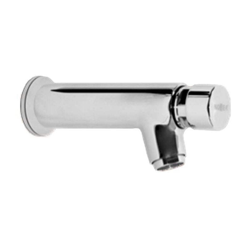 foto del prodotto nofer rubinetto temporizzato a parete in ottone cromato cw617n 07440.n