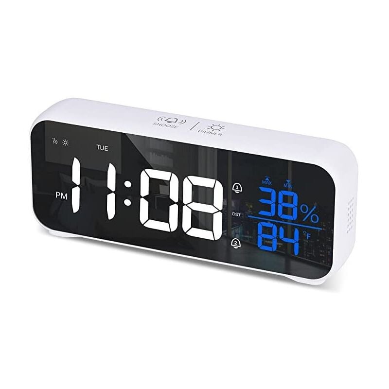 foto del prodotto non preoccuparti pi di perdere un momento grazie alla nostra sveglia digitale led, snooze e porta usb il partner perfetto per le tue giornate