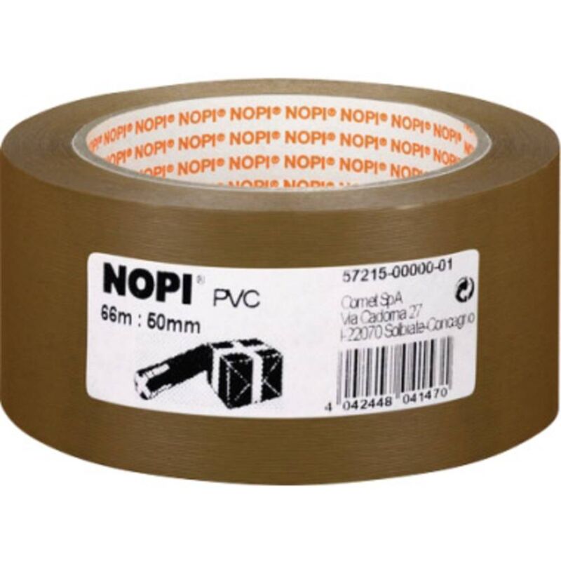foto del prodotto nopi 57215 00000 nastro da imballo nopi marrone l x l 66 m x 50 mm 1 pz.