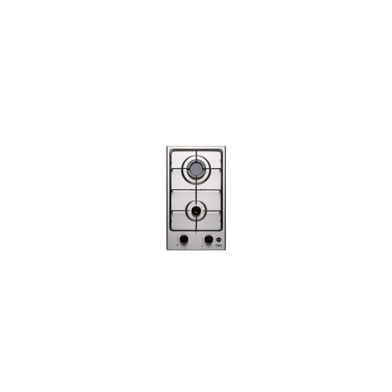 foto del prodotto nord inox domino a due fuochi in acciaio inox 290x510mm.