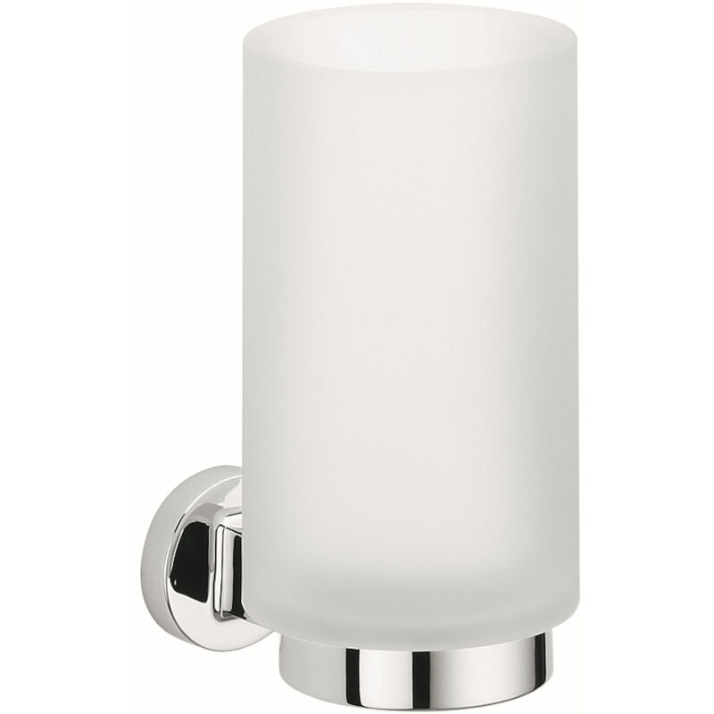 foto del prodotto nordic b5202 porta bicchiere parete bianco cromato codice prod b52020cr van colombo design