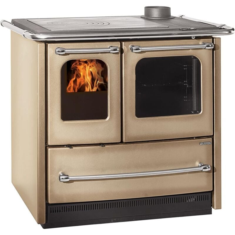 foto del prodotto nordica cucina legna 7,5 kw sovrana easy evo 2.0 cappuccino