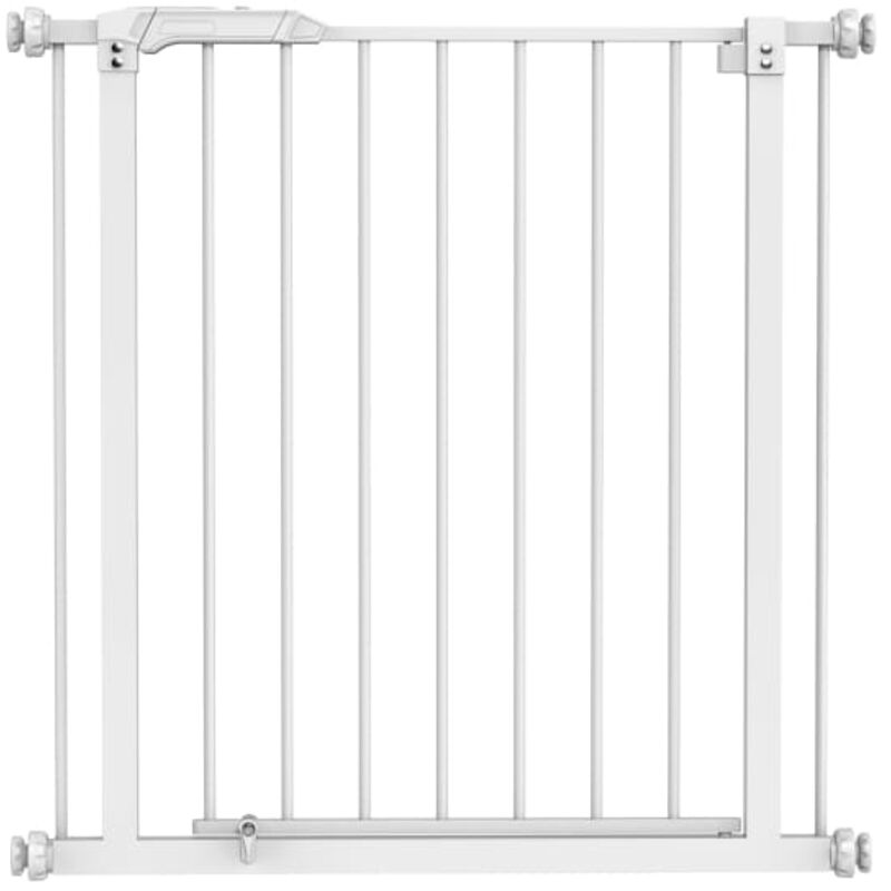 foto del prodotto nordlinger - barriera metallica nebbiosa, con pressione e cancello, 73-84 cm, altezza 76 cm