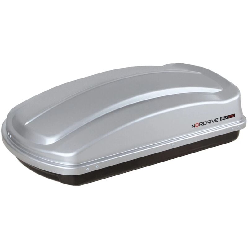 foto del prodotto nordrive box 330, box tetto in abs, 330 litri grigio goffrato