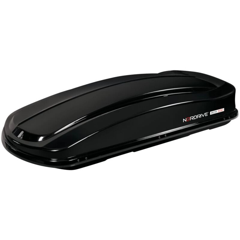 foto del prodotto nordrive - box 530d, box tetto in abs, 530 litri, doppia apertura - nero lucido