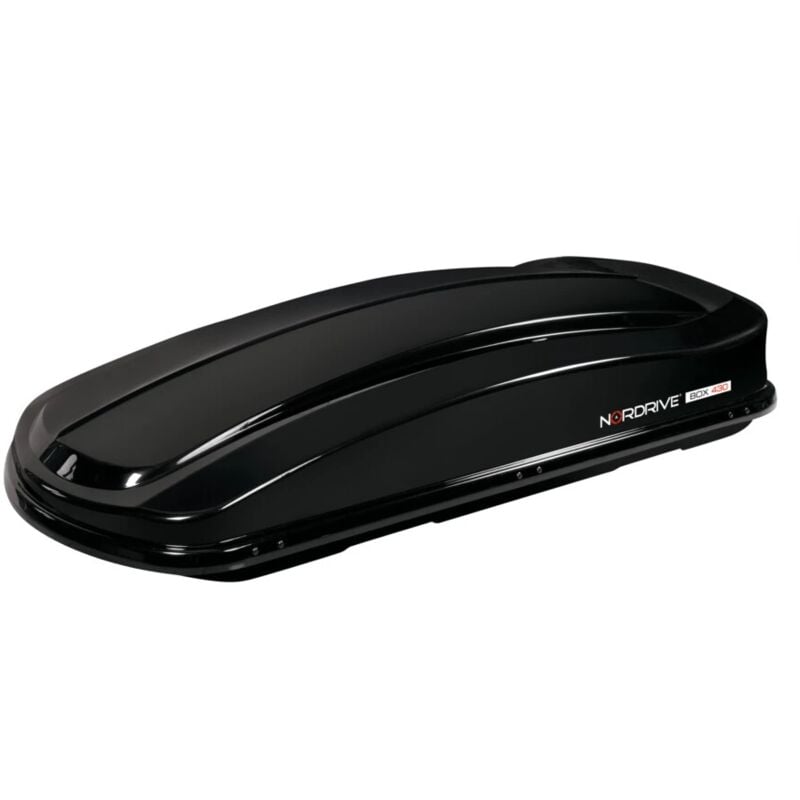 foto del prodotto nordrive box tetto per auto 430 litri in abs nero lucido n60012