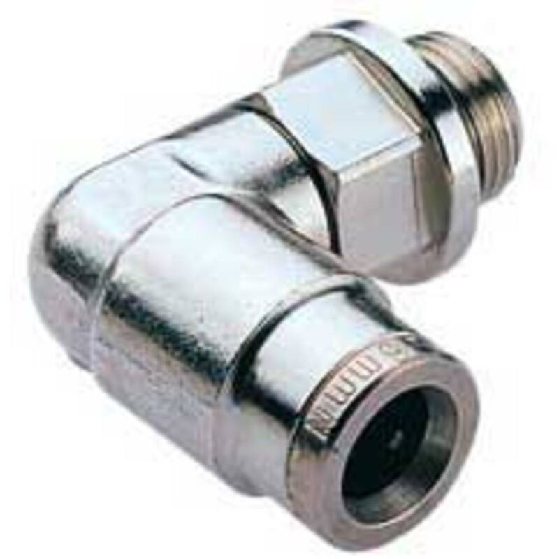 foto del prodotto norgren imi raccordo angolato orientabile 102470405 filetto esterno m5 x 0.8 tubo 4 mm 1 pz.