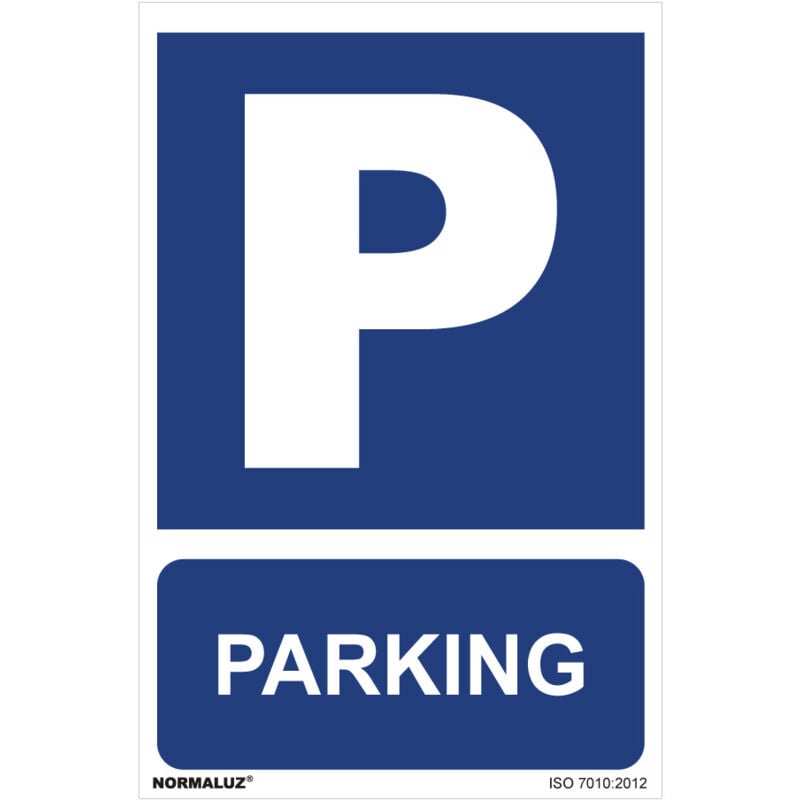 foto del prodotto normaluz cartello parcheggio ad uso obbligatorio pvc 0,7mm 30x40cm