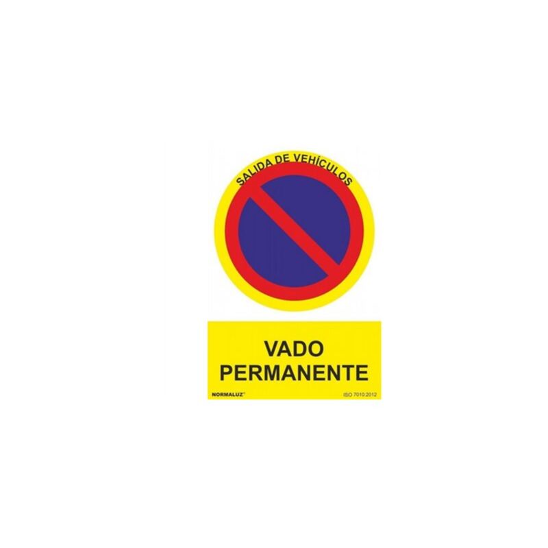 foto del prodotto normaluz cartello permanente guado 210x300mm rd40048