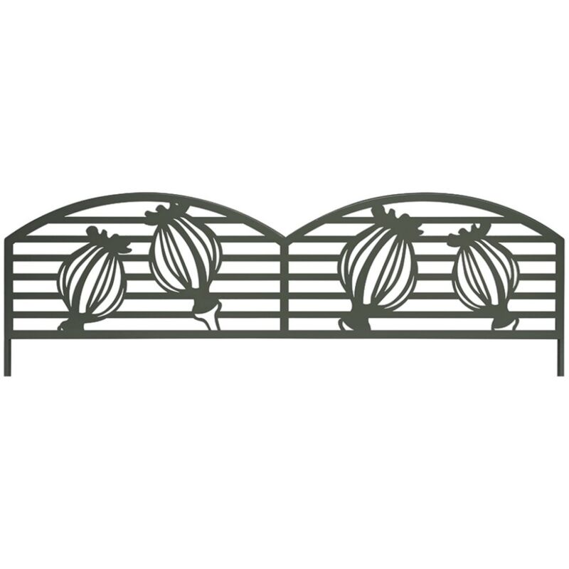 foto del prodotto nortene bordo decorativo in metallo per piantare cucciolo 0,40 x 1 m verde oliva