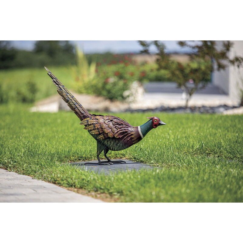foto del prodotto nortene fagiano decorativo stilizzato in metallo fessy 54 x 15 x 46 cm