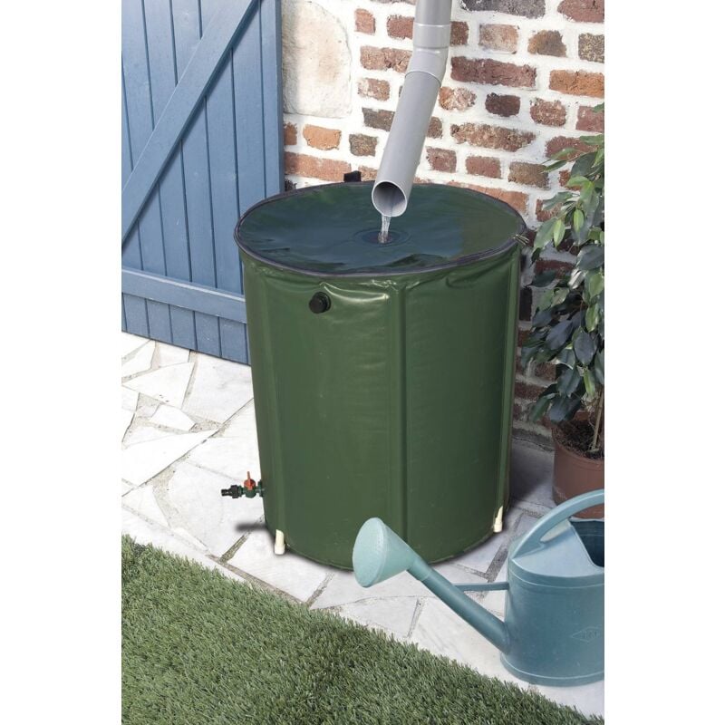 foto del prodotto nortene raccoglitore d acqua flessibile 500l verde 98x80cm