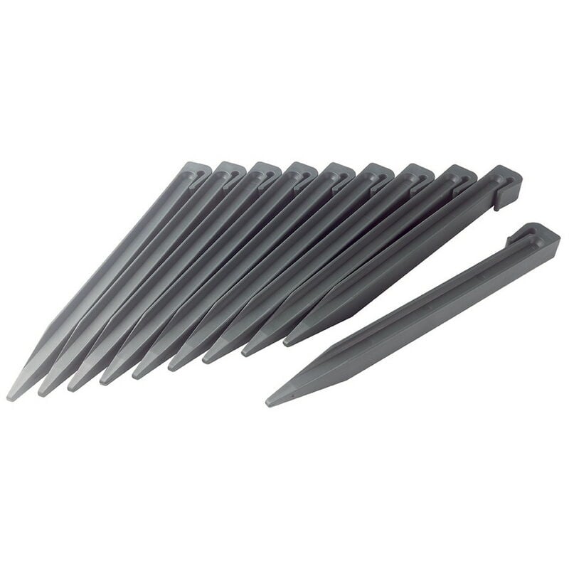 foto del prodotto nortene set di 10 picchetti di ancoraggio etik fix antracite pp per bordi etik bordura