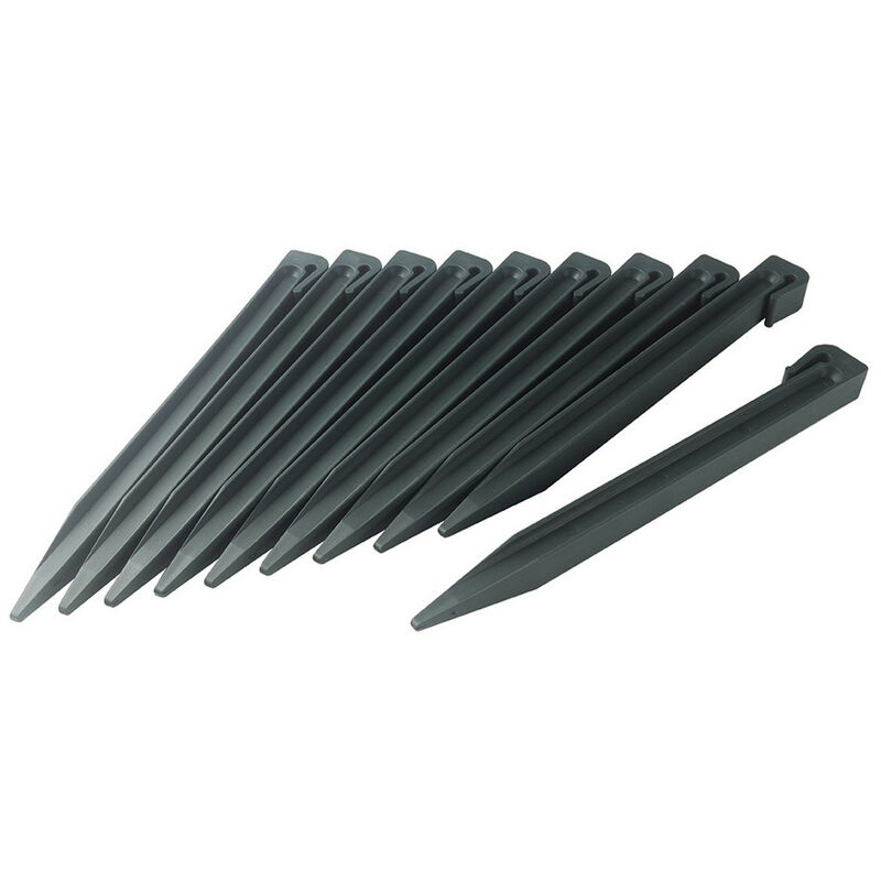 foto del prodotto nortene set di 10 picchetti di ancoraggio etik fix verdi pp per bordo etik bordura