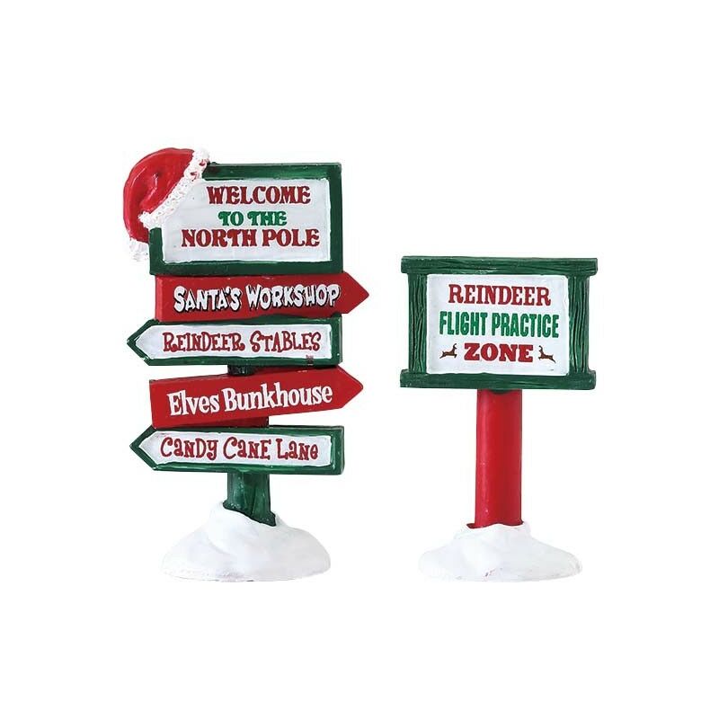 foto del prodotto north pole signs set of 2 cod. 74325