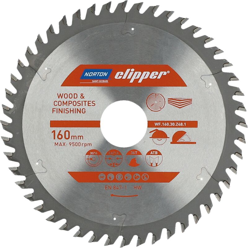 foto del prodotto norton clipper 70184608085 foglio di metallo duro, superficie 160 x 2,6 1,6 x 30