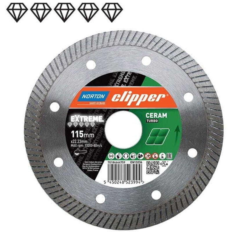 foto del prodotto norton disc d.turbo 230mm clipper extreme ceram
