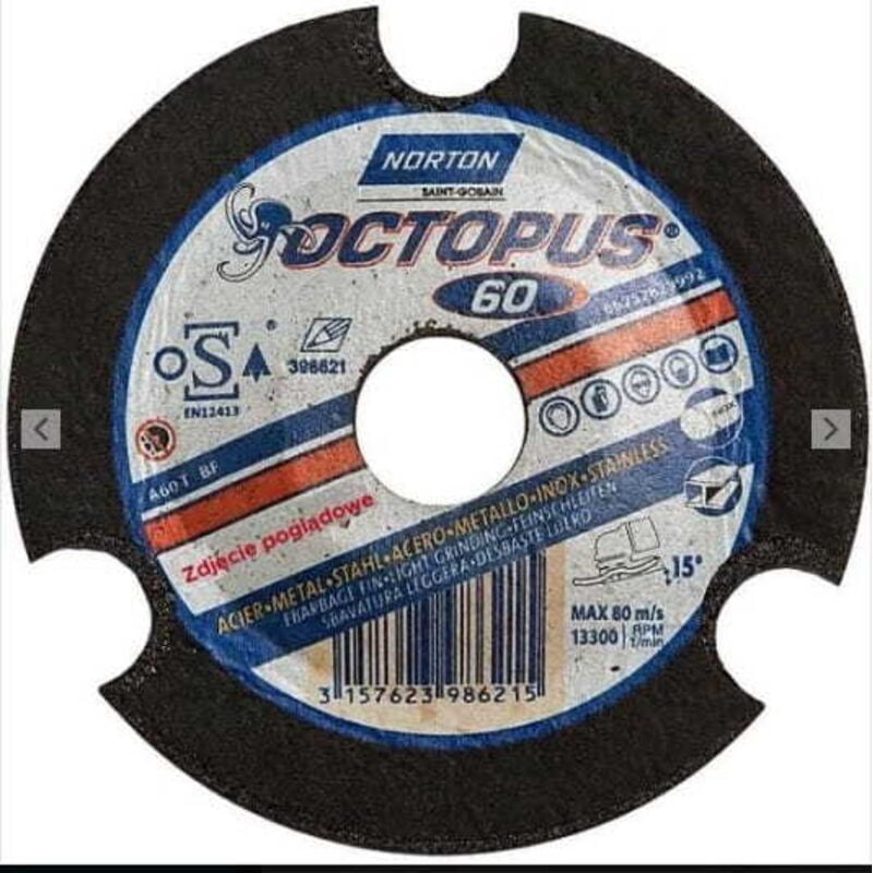 foto del prodotto norton disc grind 125mm p60 octopus
