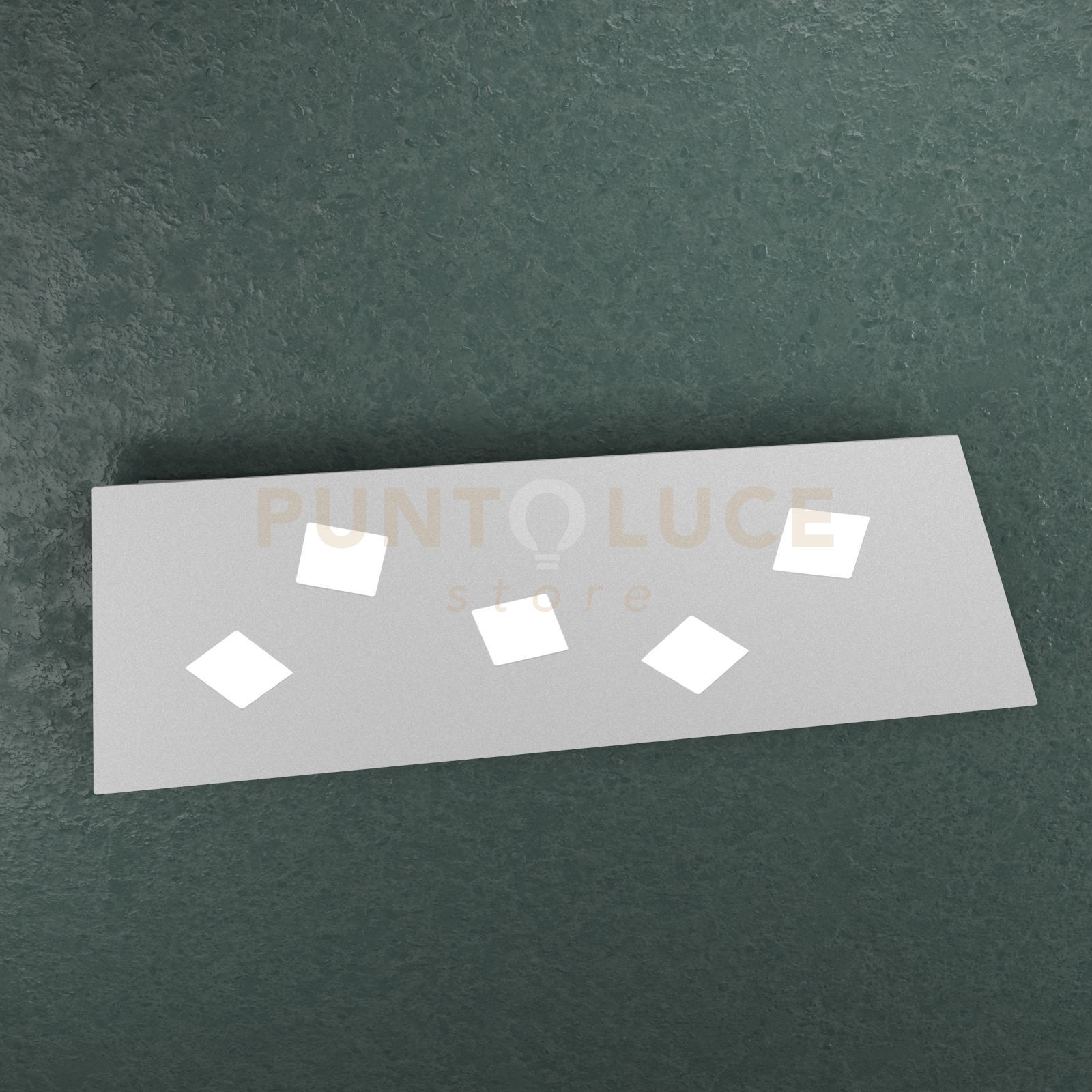 foto del prodotto note applique plafoniera 5 luci grigio 1140 5 gr
