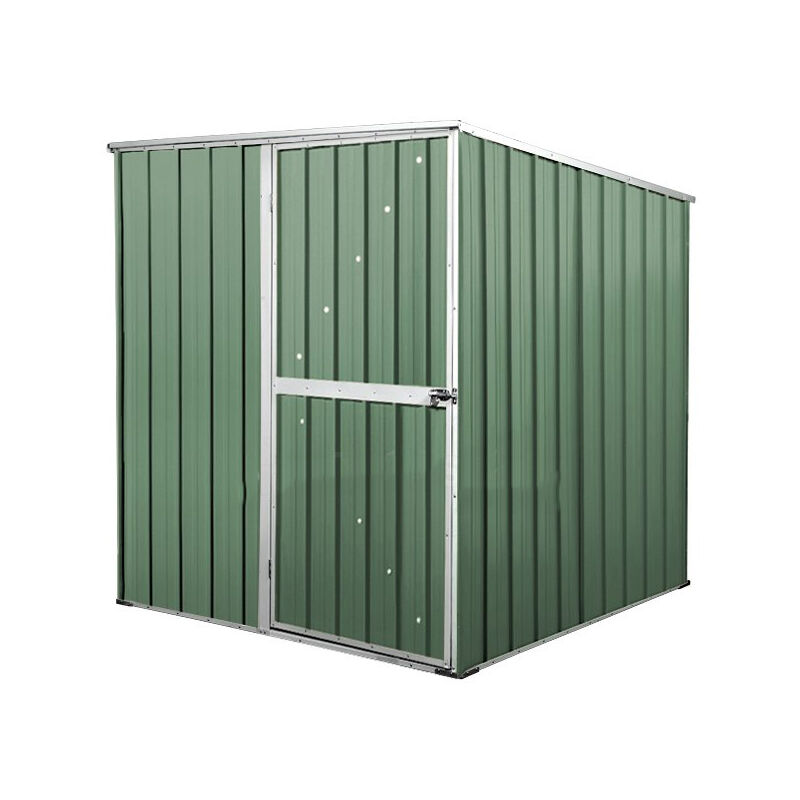 foto del prodotto notek casetta da giardino in lamiera zincata box utensili 175x185cm x h1.92m 70kg 2,92mq colore verde