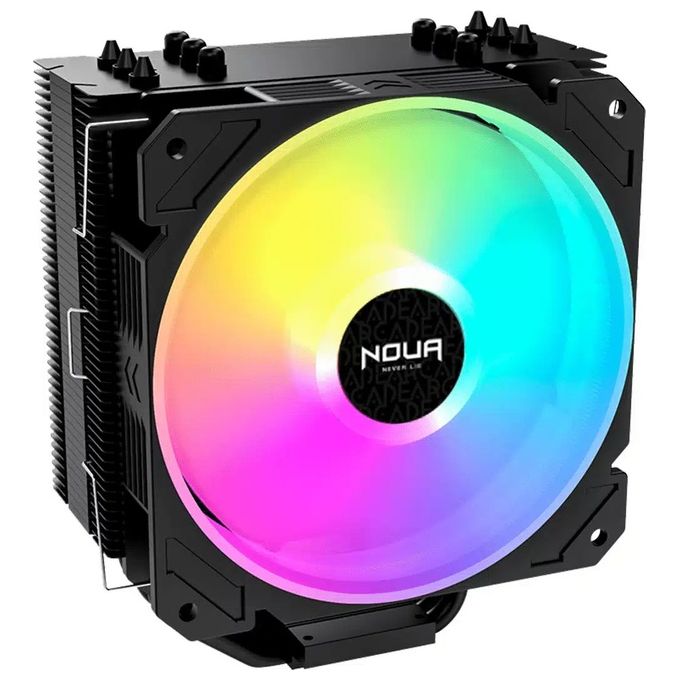 foto del prodotto noua arcade argb dissipatore di raffreddamento per cpu tdp 180w 6 tubi di calore a contatto diretto e ventola pwm indirizzabile da 120mm compatibile con intel 1200 115x 1366 amd am5 am4 am3 am2