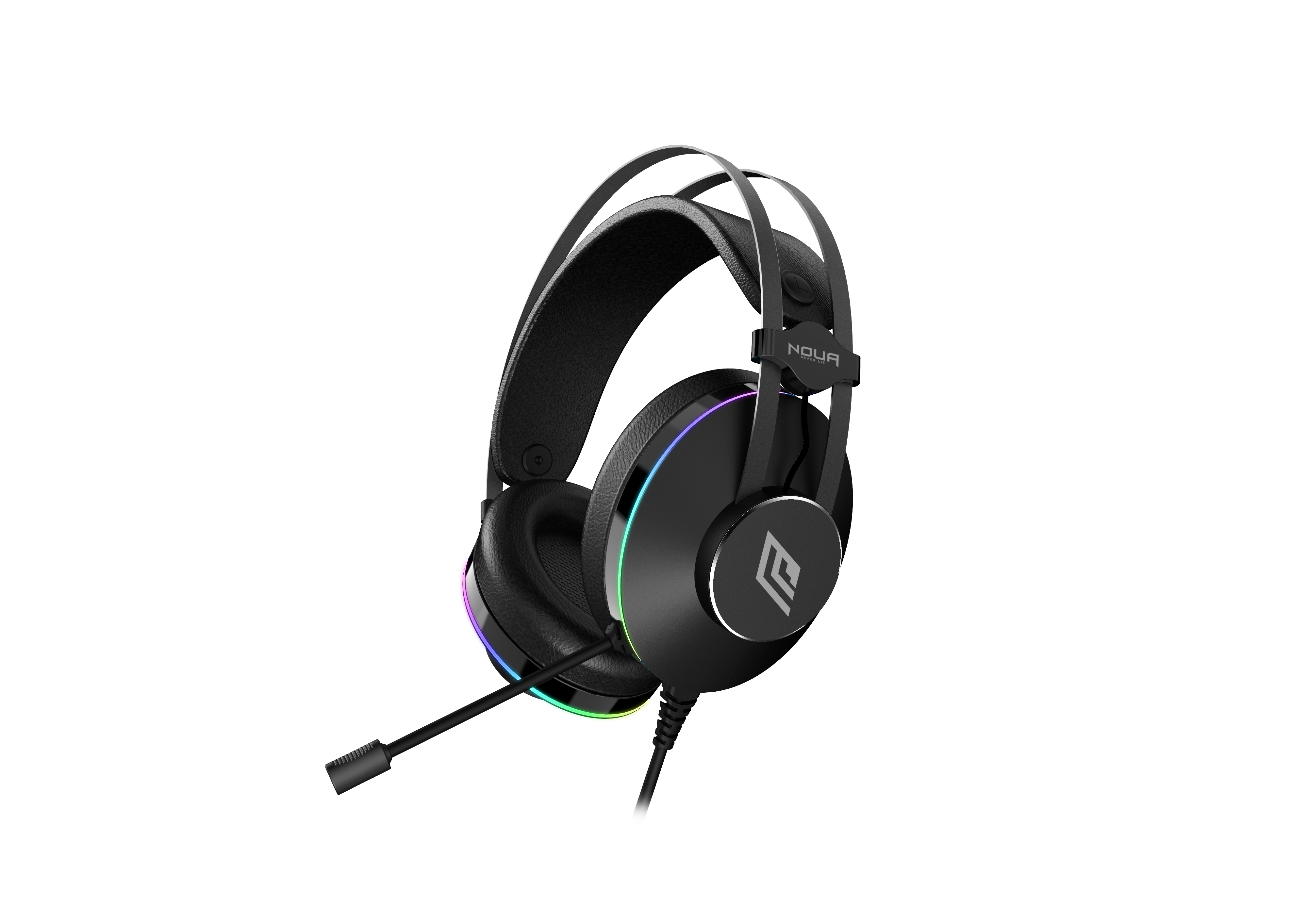 foto del prodotto noua cuffia c microfono usb gaming rgb bk pillar 7.1