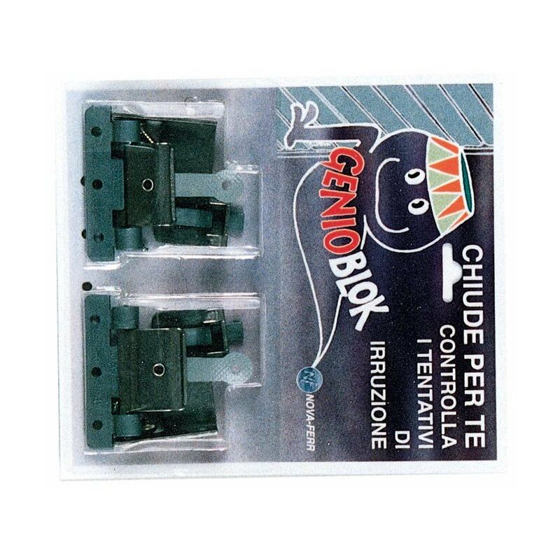foto del prodotto nova ferr coppia gancio antifurto per tapparelle genioblock bloccatapparelle acciaio inox