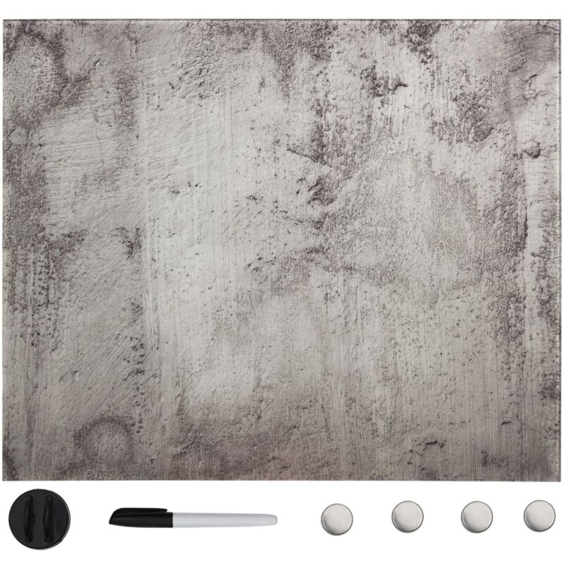 foto del prodotto nova furniture limited lavagna magnetica a parete in vetro 50x50 cm