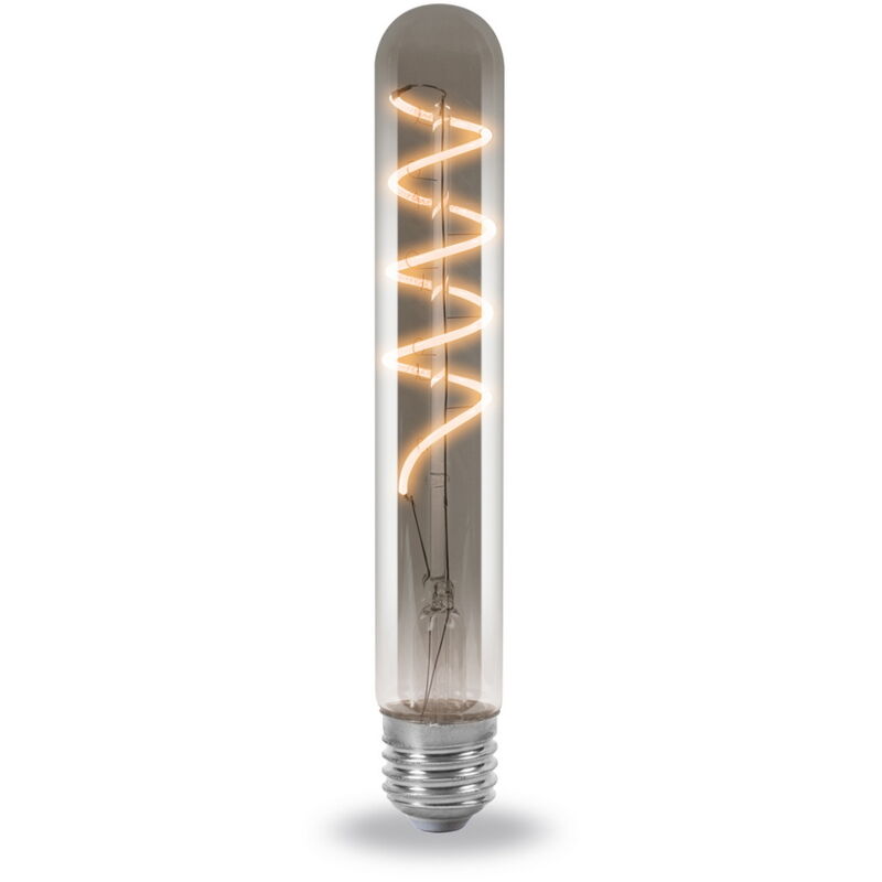 foto del prodotto nova line lampadina led titanio fum a filamento e27 t30 a tubo 4w decorativa bianco caldo 2200k novaline