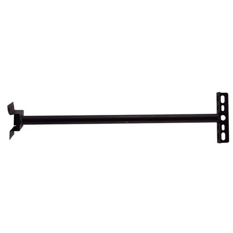 foto del prodotto nova line staffa per faro da 20cm nera per muro con piastra novaline