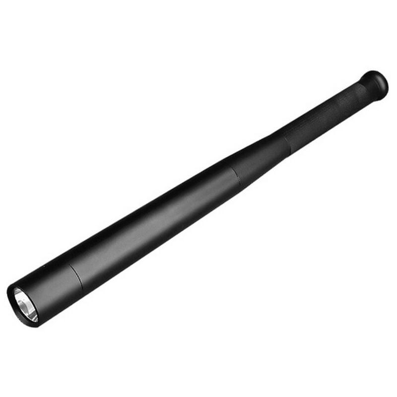 foto del prodotto nova line torcia led xm l t6 a manganello in alluminio nera bianco freddo 6000k novaline