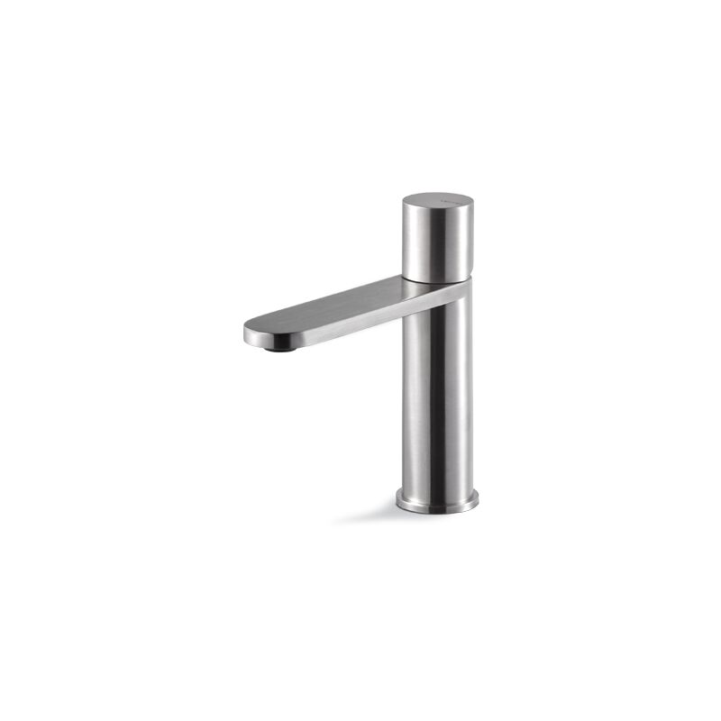 foto del prodotto nova miscelatore lavabo senza scarico acciaio inox vema veny steel v29011 satinato