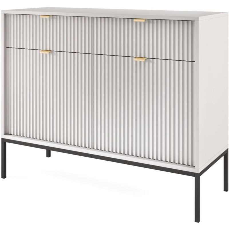 foto del prodotto nova sands ksz104 credenza con 2 cassetti grigio opaco